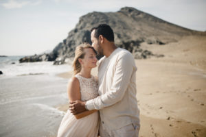Wedding photoshoot ocean